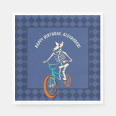 Werewolf Skeleton on a BMX Bike Personalized Serviette (Vorderseite)
