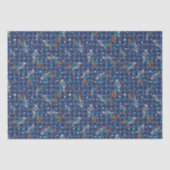 Werewolf Skeletons and BMX Bikes Patterned Seidenpapier (Vorderseite)