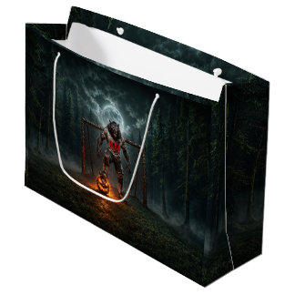 Werewolf Soccer Player Halloween Horror Art Große Geschenktüte