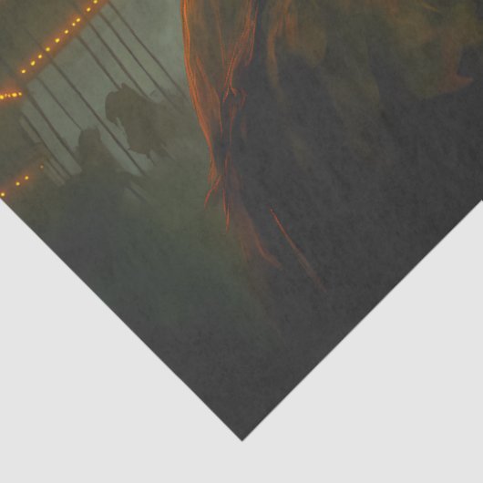 Werewolf Spuk Karneval Gotischer Horror Halloween Seidenpapier (Ausschnitt)