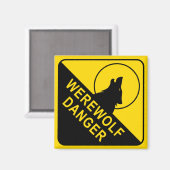 Werewolf Square Magnet (Vorderseite/Rückseite)