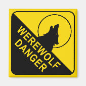 Werewolf Square Magnet (Vorne)
