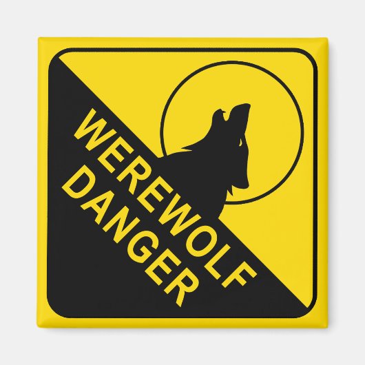 Werewolf Square Magnet (Vorne)