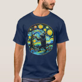 Werewolf Starry Night T - Shirt - Funny Van Gogh (Vorderseite)