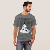 Werewolf Transformation Footprints T-Shirt (Vorne ganz)