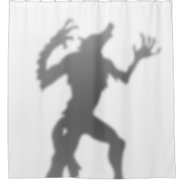 Werewolf-Umwandlungs-lustiger Silhouette-Schatten Duschvorhang