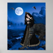 Werewolf Vampire Enchantress Halloween Ful Moom Poster (Vorne)