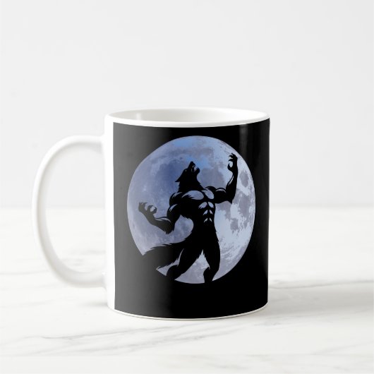 Werewolf - Vollmond Kaffeetasse (Links)