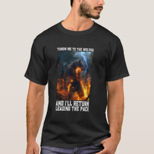 Werewolf wirft mich zu den Wölfen am Rande Alpha W T-Shirt
