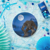 Werewolf Wolf Halloween Full Moon Party Pappteller (Party)