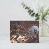 Werewolf Wolf Pack Cave Postkarte (Stehend Vorderseite)