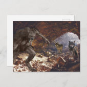 Werewolf Wolf Pack Cave Postkarte (Vorne/Hinten)