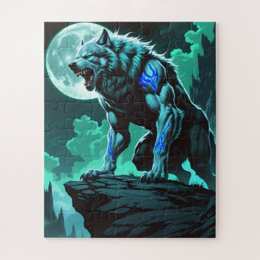 Werewolf - Wolf Themed Puzzle (Vertikal)