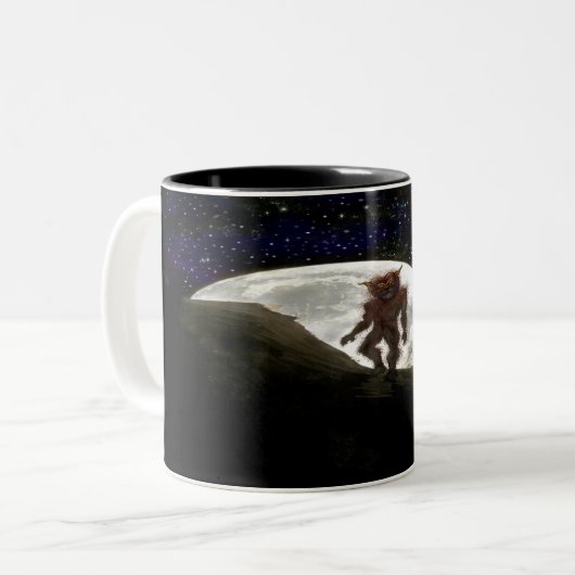 Werewolf Zweifarbige Tasse (Vorderseite Links)