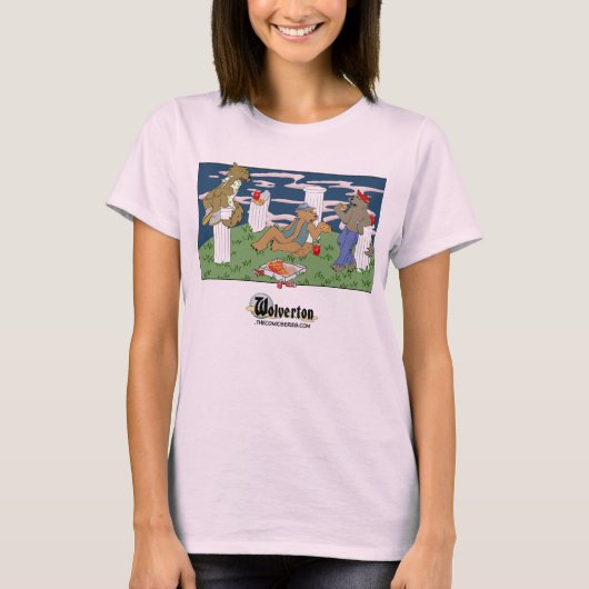 Werewolves Havin Pizza T-Shirt (Vorderseite)