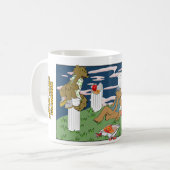 Werewolves Having Pizza Mug Kaffeetasse (Vorderseite Links)