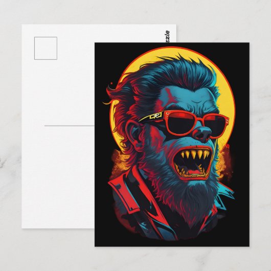 Werewolves Zombie Postkarte (Vorne/Hinten)