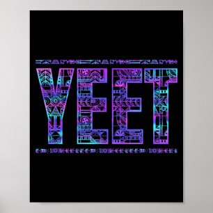 Werfe Stammes Vintage Lustiger Spruch Meme Slang F Poster