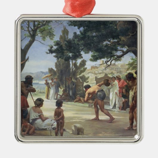 Werfen des Discus, 1875 Silbernes Ornament (Vorne)