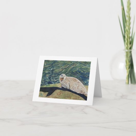 Werfen einer langen Schatten-Gruß-Karte Karte (Vorderseite)