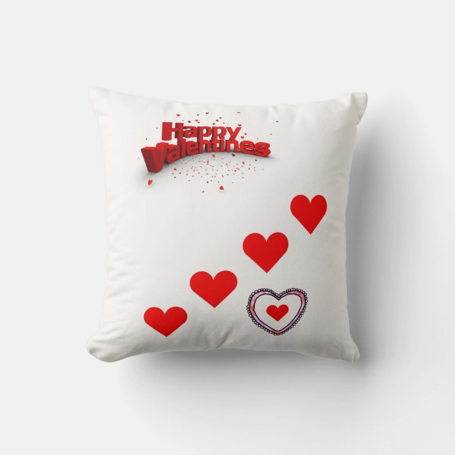 werfen Kissendecore Valentinherzen Kissen (Vorderseite)