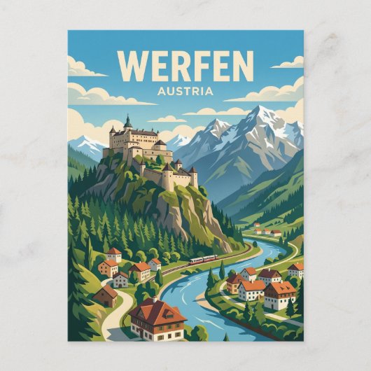 Werfen Österreich Postkarte (Vorderseite)
