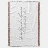 Werfen Sie Blanket mit französischem Skripttext Decke (Vorderseite Vertikal)