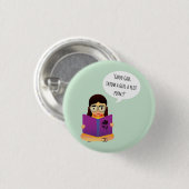 Werfen Sie einem Mädchen eine Plotspitze Button (Vorne & Hinten)