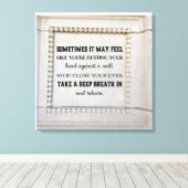 Werfen Sie einen tiefen Leinwand-Druck Leinwanddruck (Insitu (Holzboden))