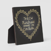 Werfen Sie Freundlichkeit wie Confetti Fotoplatte (Vorderseite)