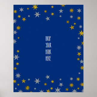 Werfen Sie Ihr Buchschild Klein Star Baby Shower Poster