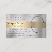 Werfen Sie Ihr Logo, Ihr Foto, Ihr Gelb, Ihr Silbe Visitenkarte (Rückseite)