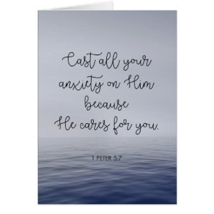 Werfen Sie Ihre ganze Angst auf ihm