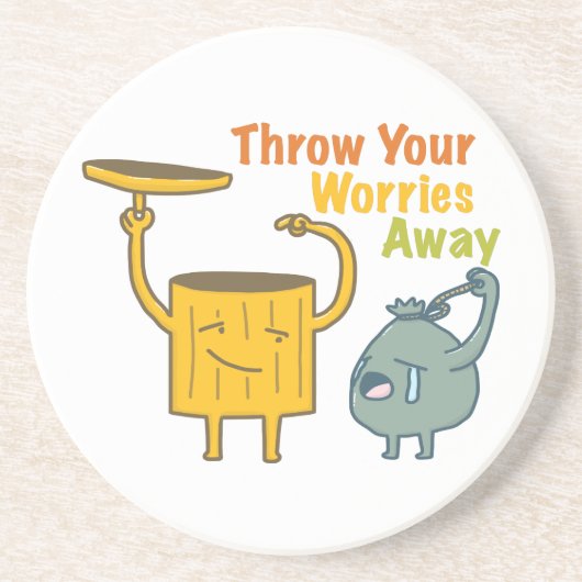 Werfen Sie Ihren Sandstein Untersetzer (Vorne)