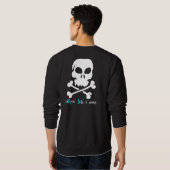 werfen Sie mich ein Knochen Sweatshirt (Schwarz voll)