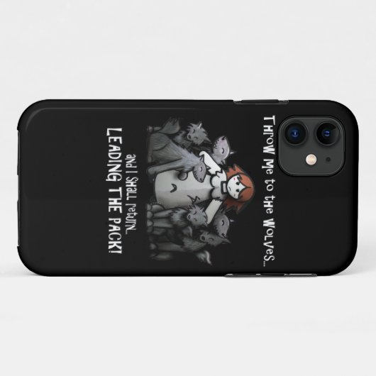 "Werfen Sie mich zu den Wölfen" Hüllen (Rückseite (Horizontal))