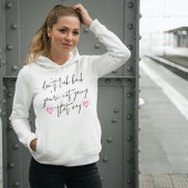 Werfen Sie nicht einen Blick zurück auf moderne, p Hoodie