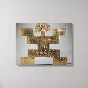 Werfen Sie Tumbaga Brust, von Huaca Del Dragon Leinwanddruck