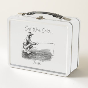 Werfen. Warten. Fangen Metall Brotdose