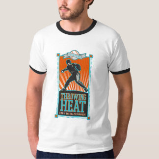 Werfende Hitze-Baseball-T - Shirts