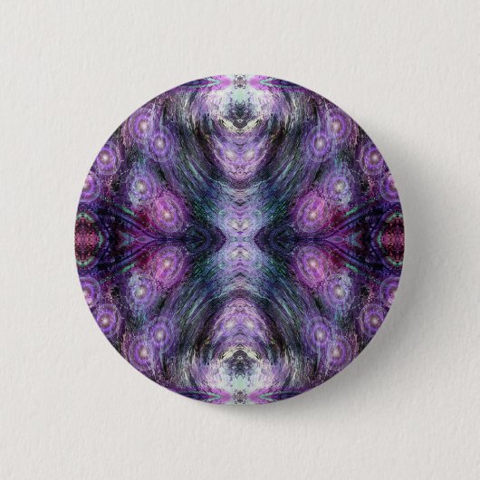 Werfende kosmische Samen des Leben-Knopfes Button (Vorderseite)