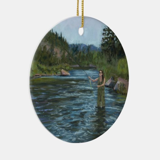 Werfender Anruf Keramikornament (Rechts)