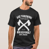 werfendes T-Stück der Axt, schwingen T-Shirt (Vorderseite)