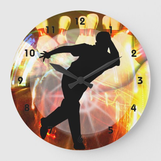 Werfer mit Streik-Explosion Große Wanduhr (Vorderseite)