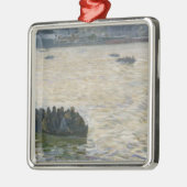 Werft-Arbeitskräfte, die Zuhause auf der Elbe Ornament Aus Metall (Links)