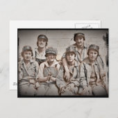 Werftarbeiter der Gruppe in Wharf Postkarte (Vorne/Hinten)