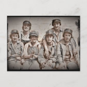 Werftarbeiter der Gruppe in Wharf Postkarte (Vorderseite)