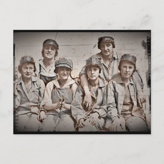 Werftarbeiter der Gruppe in Wharf Postkarte (Vorderseite)