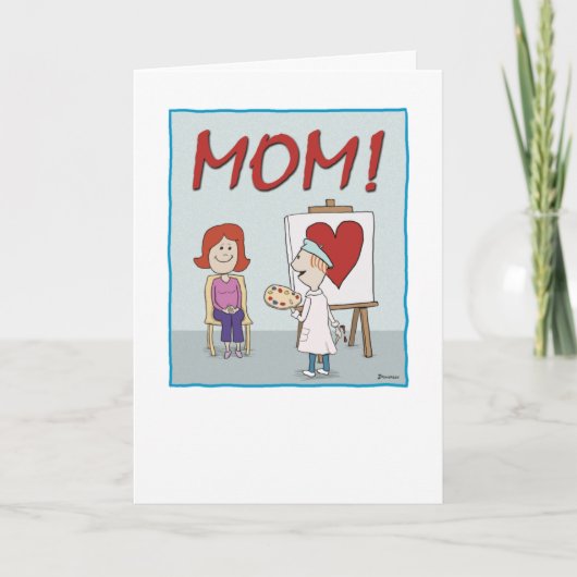 Werk des Muttertags des Herzens Karte (Vorderseite)