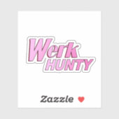 Werk Hunty Aufkleber (Blatt)
